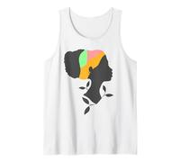 T-Shirt Afro Pop melanina con Scritta «My Black Queens Head Wraps» Canotta
