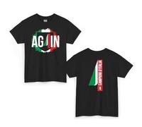 T-Shirt Again Napoli Maglietta Scudetto 4 Campione d'Italia 2025 Celebrativa Nera 100% Cotone Serie A Maglia Ag4in (IT, Testo, XS, Regular, Regular, Nera)