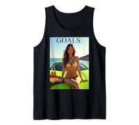 T-shirt AI Girl da uomo - Sexy AI Woman & Auto, Pizza & Birra Canotta