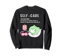 T-shirt alla moda Cottagecore Frog Self-Care Definition Hygge Felpa