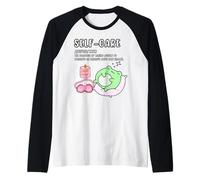 T-shirt alla moda Cottagecore Frog Self-Care Definition Hygge Maglia con Maniche Raglan
