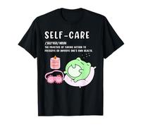 T-shirt alla moda Cottagecore Frog Self-Care Definition Hygge Maglietta