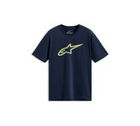 T-Shirt Alpinestars Ageless Shadow CSF Blu Navy/ArancioS Blu Navy,Arancio