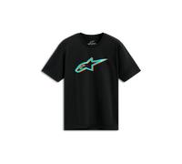 T-Shirt Alpinestars Ageless Shadow CSF Nero/TurcheseM Nero,Turchese