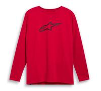 T-shirt AlpinestarS moto retro manica lunga CSF - rosso