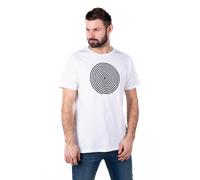 T-Shirt Alpinestars Oscar Spiral Bianco-Nero S Nero