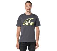 §T-Shirt Alpinestars Ride 4.0 CSF Carbone-Lime-Nero§