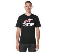 §T-Shirt Alpinestars Ride 4.0 CSF Nero-Bianco-Rosso§