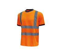 T-shirt alta visibilita' Mist - Tg. L - Arancio Fluo - U-Power - conf. 3 pezzi