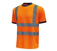 T-shirt alta visibilita' Mist - Tg. XL - Arancio Fluo - U-Power - conf. 3 pezzi