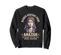 T-Shirt Amazigh da Donna Tifinagh Tattoo Art Berber Pride Felpa