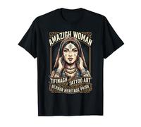 T-Shirt Amazigh da Donna Tifinagh Tattoo Art Berber Pride Maglietta