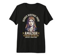 T-Shirt Amazigh da Donna Tifinagh Tattoo Art Berber Pride Maglietta Premium