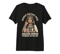 T-Shirt Amazigh da Donna Tifinagh Tattoo Art Berber Pride Maglietta Premium