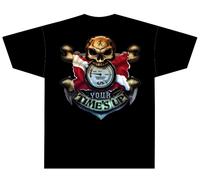 T-Shirt Amphibious Outfitters - Il Tuo Tempo È Scaduto - Nero - D0172B