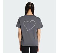 T-SHIRT AMPIA CON GRAFICA E SET DI RICAMI Grey Six M