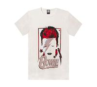 T-Shirt Amplified David Bowie Aladdin Sane White Album Uomo Diamante