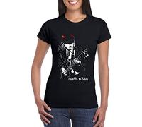 T Shirt Angus Young Rock Donna Ragazza Bambino Gruppi Rock Maglietta Rock Band, Donna - L