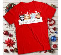T-shirt Animal Christmas Cute Bear maglietta da uomo e donna #MC