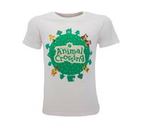 T-Shirt Animal Crossing originale Nintendo videogame ufficiale bianca maglia