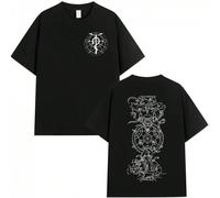 T-shirt Anime Fullmetal Alchemist Edward Elric per Uomo e Donna, T-shirt Oversize in Cotone a Maniche Corte alla Moda, Streetwear L,M,S,XL,XXL,XXXL,XXXXL,XXXXXLTessuto in maglia