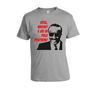 T-Shirt Anni '80 Sole, Whisky e Sei in Pole Position - cumenda - Alboreto is Nothing