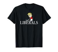 T-Shirt Anti Liberale Repubblicano Pro Trump Pipì sui Liberali Maglietta