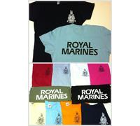 T-Shirt Arancione Grande Per Donne ROYAL MARINE COMMANDO (Nuova Alta Qualità)