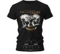 T-SHIRT ARCH ENEMY BLACK HEART HEAVY METAL MAGLIETTA stampa DTF