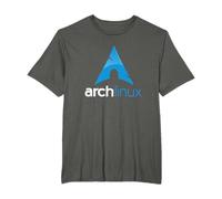 T-shirt Arch Linux con slogan e logo Open Source Os tee Maglietta