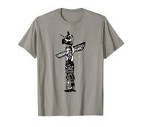 T-shirt artistica cerimoniale dei nativi americani del TOTEM POLE Maglietta