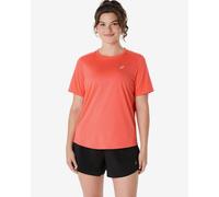 T-shirt ASICS Core manica corta rosso arancione donna - L