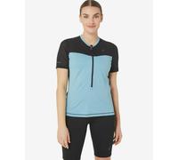 T-shirt ASICS Fujitrail Half Zip manica corta azzurro nero donna - L