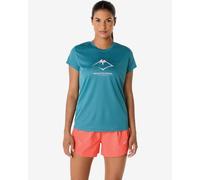 ASICS Fujitrail Logo Ss Top Atlantis Blue FeMale Size XS