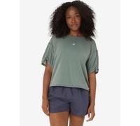 T-shirt ASICS Nagino Run Adjustable manica corta verde oliva donna - S
