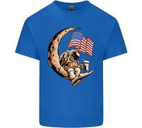 T-Shirt Astronauta Spaziale Bandiera USA Birra Per Bambini