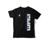 T-Shirt Atalanta Vari Colori Sport Calcio Tifosi Ultras la Dea (XL, Nero)