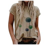 T shirt Auto-Design Moda Donna Top Con Manica Stampa Come Camicetta Casual Per Una Bella Maglietta Da Donna Grandi Dimensioni Semplice Nero Divertente Magliette, Verde-4, S