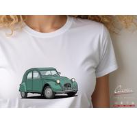 T-SHIRT AUTO VINTAGE CITROEN 2cv prima serie | dalla XS alla 4XL