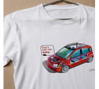 T-SHIRT AUTO VINTAGE FIAT PANDA 2003 DON'T CALL ME BABY