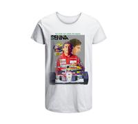 T-Shirt Ayrton Senna Formula 1 Uomo Abbigliamento 100% Cotone Taglia da S a XXL