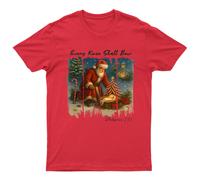T-shirt Babbo Natale in ginocchio bambino Gesù unisex regalo retrò...