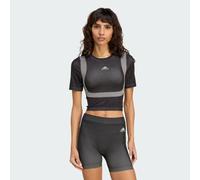 T-shirt baby Techfit senza cuciture Black / White XL