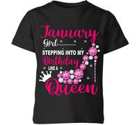 T-shirt bambina che entra nel mio compleanno come regina compleanno unisex...