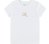 T-Shirt Bambina Con Stampa Glitter Calvin Klein Glitter CK IG0IG02972 YAF Bianca