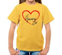 T-Shirt Bambini Amore Cuore Harry Bacio - Love Styles Tour Gig Musica Pop Shania