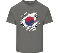 T-Shirt Bambini Con Bandiera Della Corea Del Sud Per Il Giorno Del Calcio