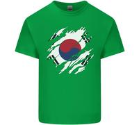 T-Shirt Bambini Con Bandiera Della Corea Del Sud Per Il Giorno Del Calcio