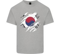 T-Shirt Bambini Con Bandiera Della Corea Del Sud Per Il Giorno Del Calcio