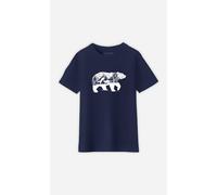 T-Shirt Bambini Maniche Corte Blu Marino, BEAR AND FOXES